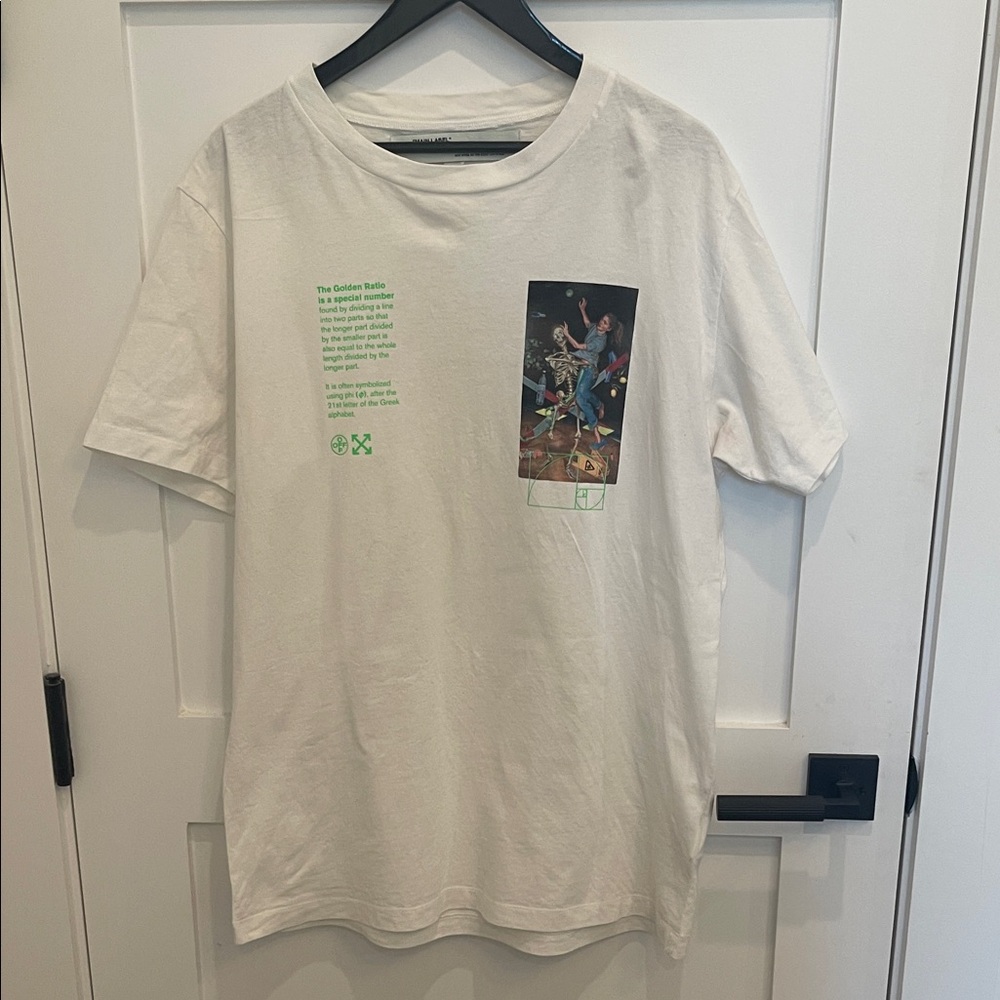 Off-White White Graphic Short Sleeve Tee